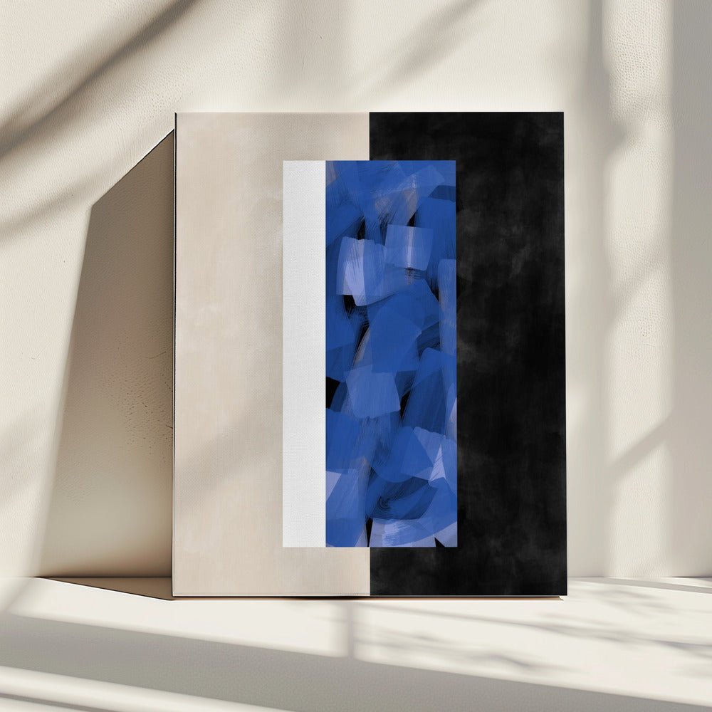 Blaue Blockessenz | Leinwand
