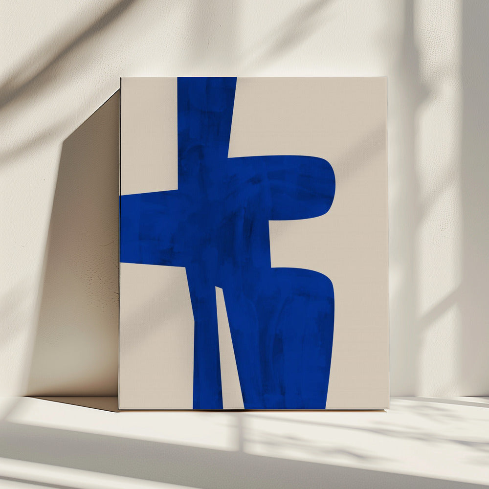 Blaue Harmonieform | Leinwand