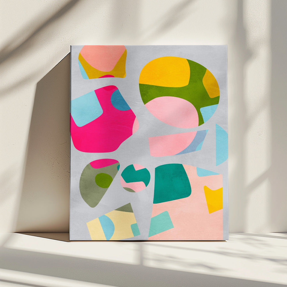 Minimal cutout colorful | Canvas