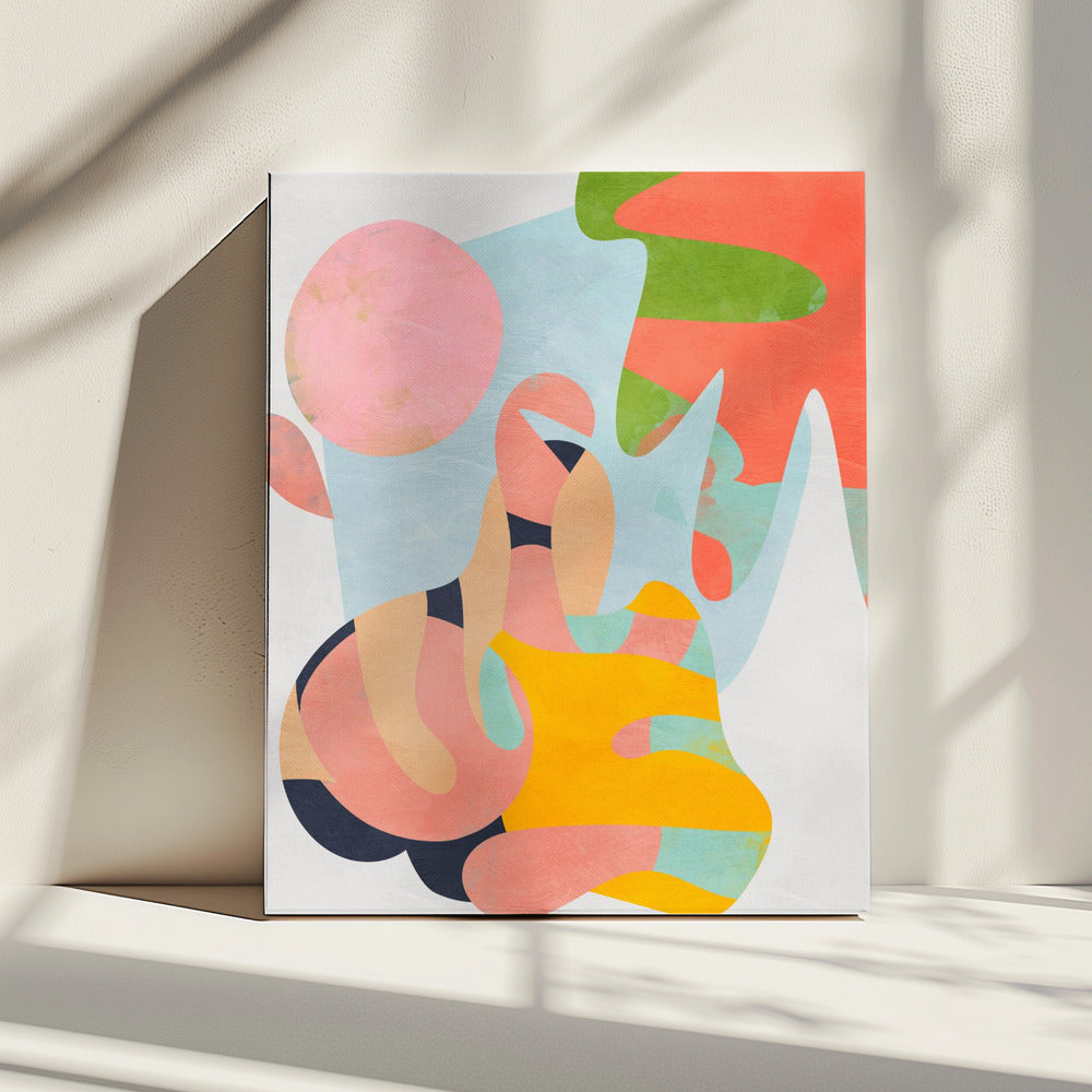 Pastel cut out | Canvas