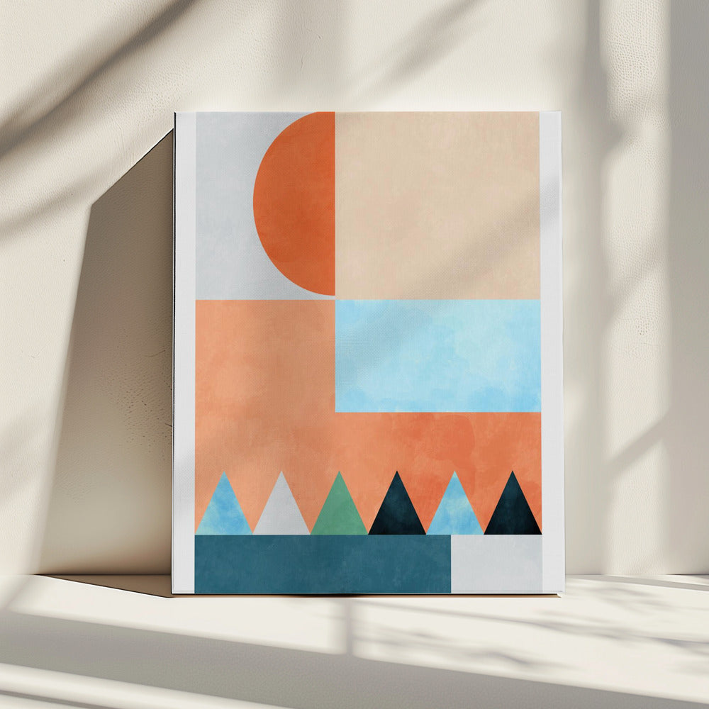 Spaces Bleu Dreieck | Canvas