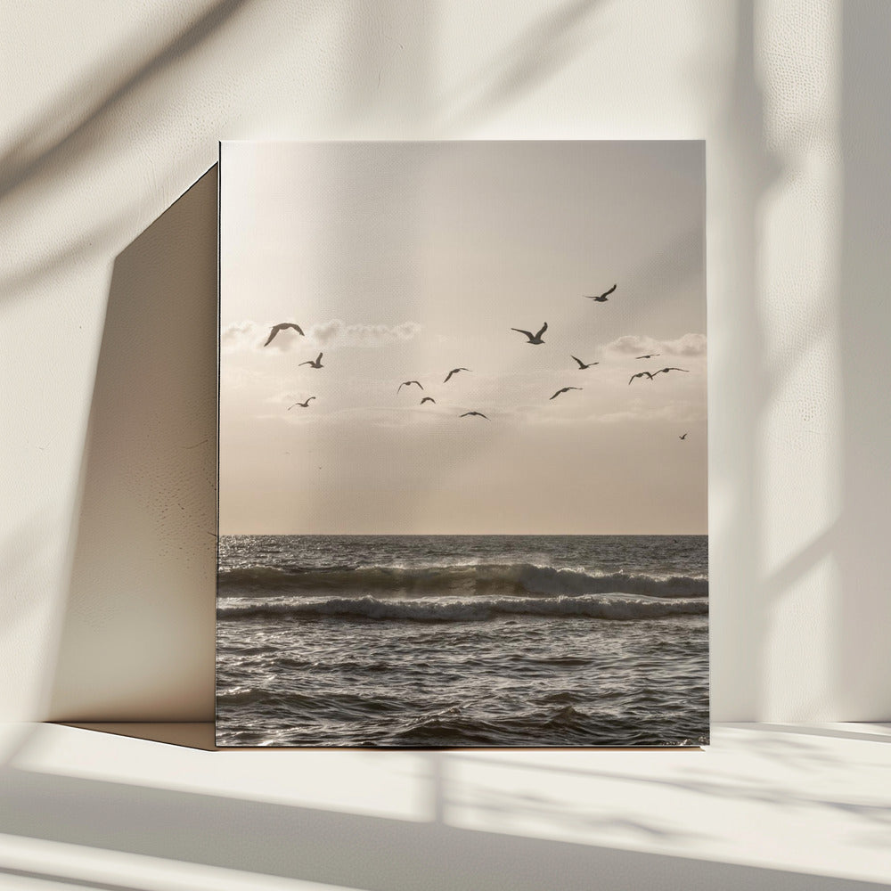 Birds and the Sea 3 | Canvas