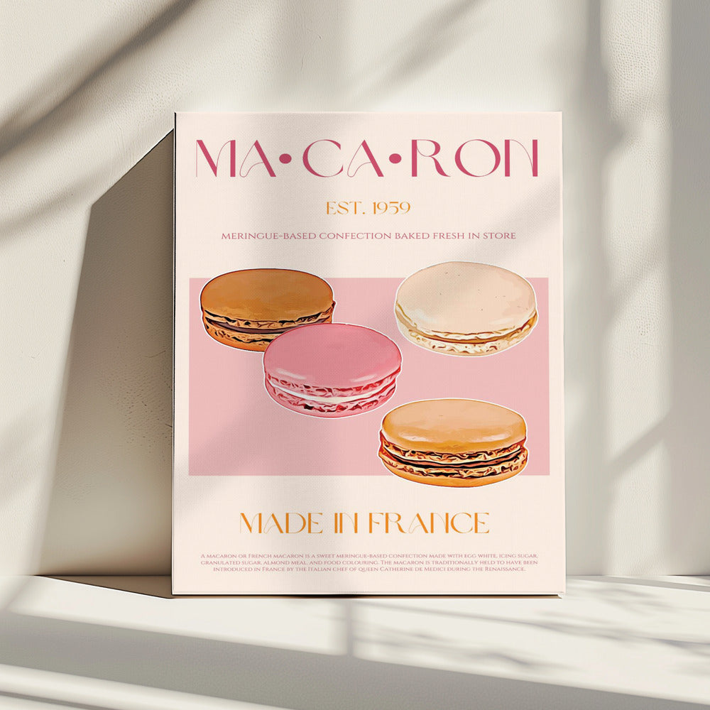 Französischer Macaron-Genuss | Leinwand