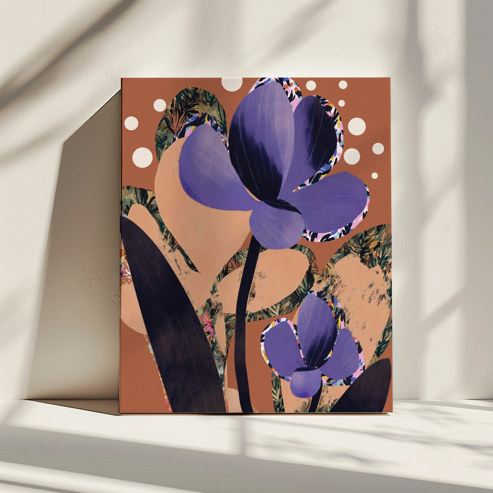 Violetter Blütentanz | Leinwand