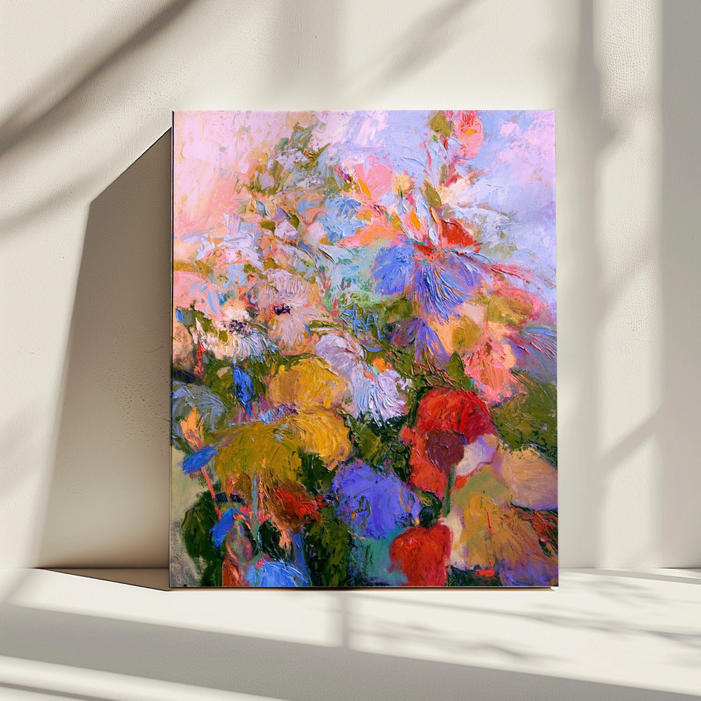 Lebendige Farben und zarte Blütenblätter | Leinwand