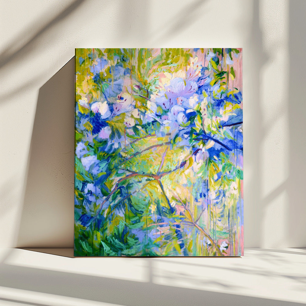 Lebendige Farben und zarte Blütenblätter | Leinwand