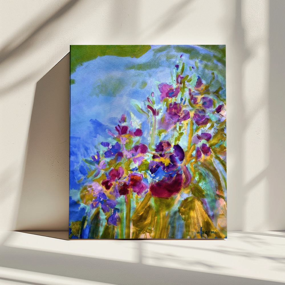 Lebendige Farben und zarte Blütenblätter | Leinwand
