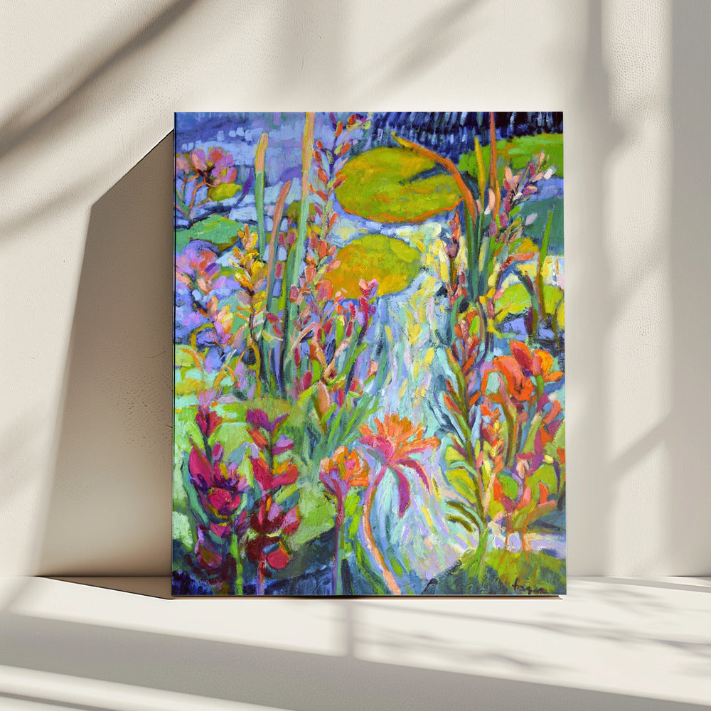 Lebendiger Gartenweg | Leinwand