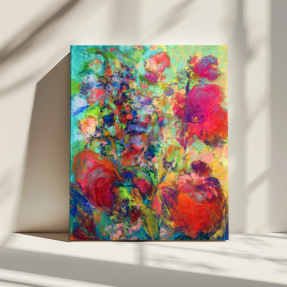 Lebendiger Blumentraum | Leinwand