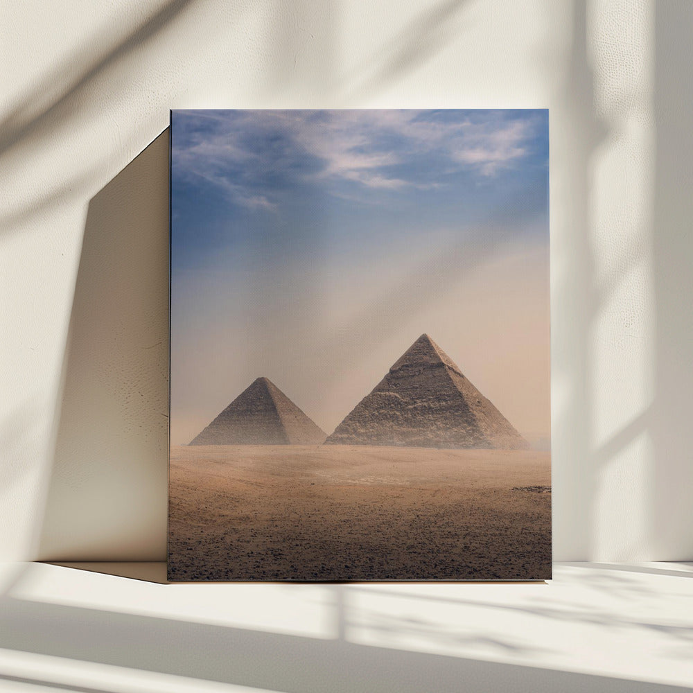 Große Pyramiden von Gizeh, Kairo, Ägypten | Leinwand
