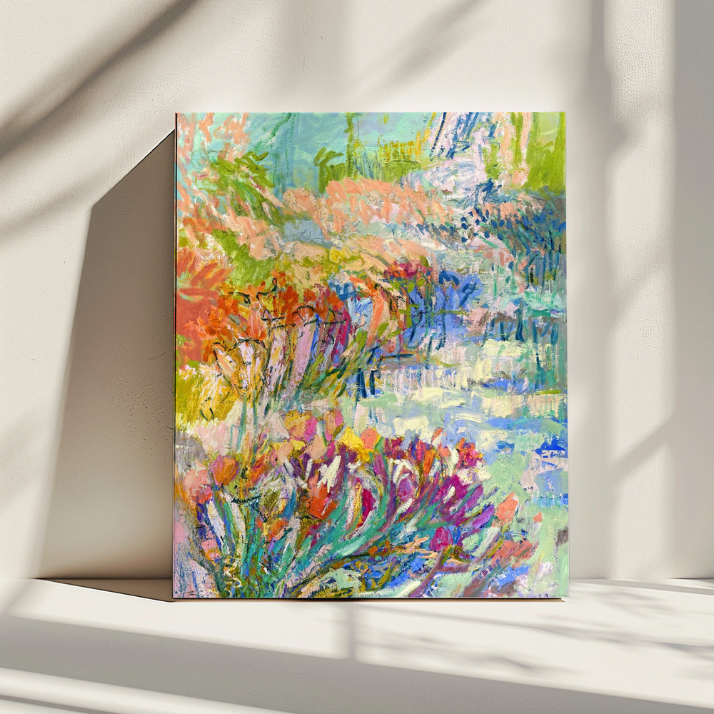 Lebendiger Gartenweg | Leinwand