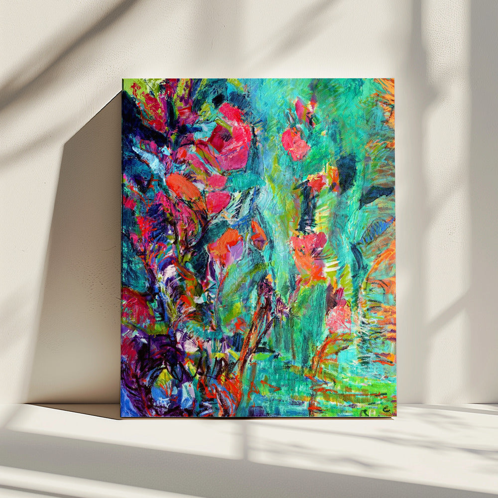 Lebendige Farben und zarte Blütenblätter | Leinwand
