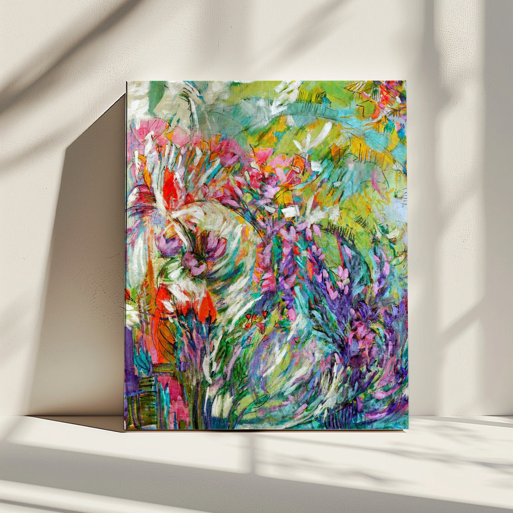 Rosa Blüten Abstrakt | Leinwand