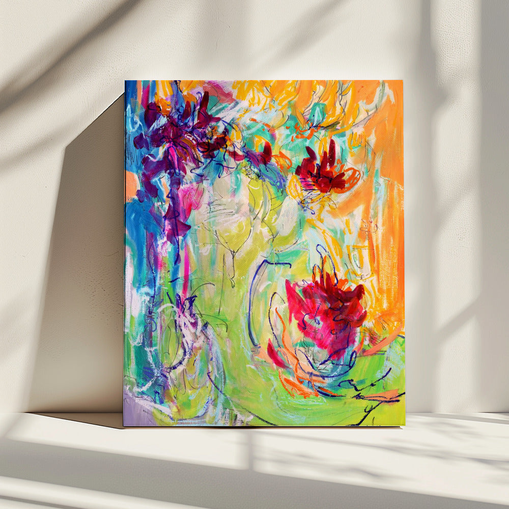 Lebendige Blüten | Leinwand