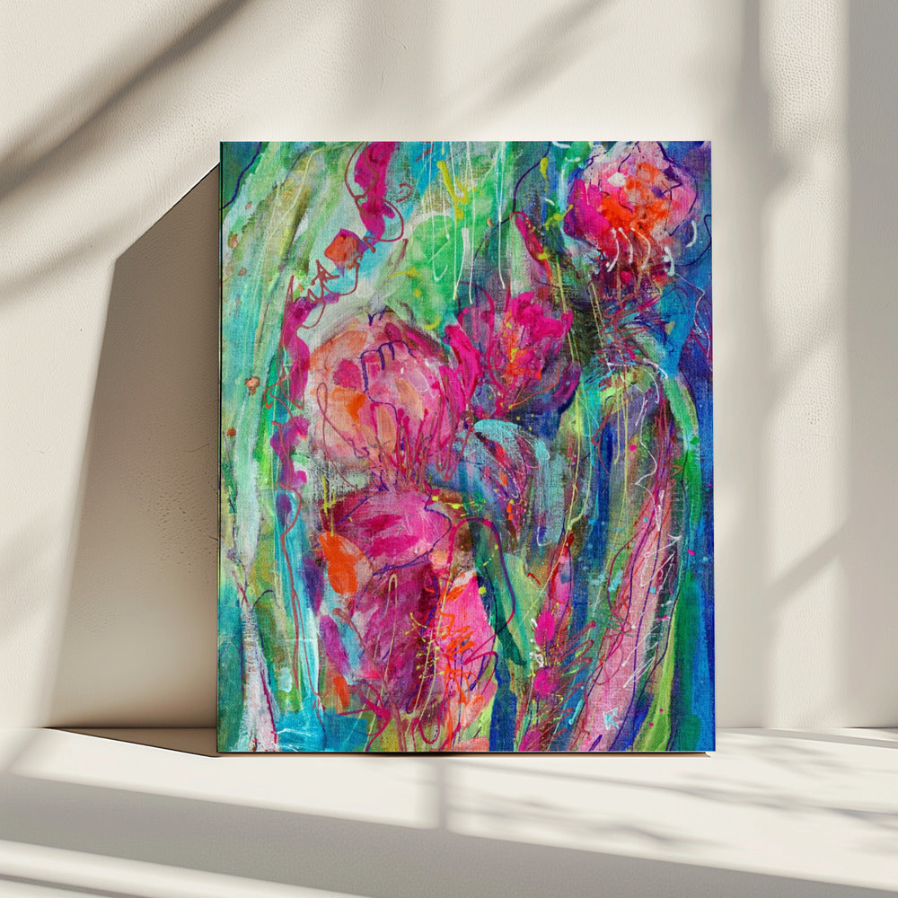 Impressionistisches Blumen-Abstrakt | Leinwand