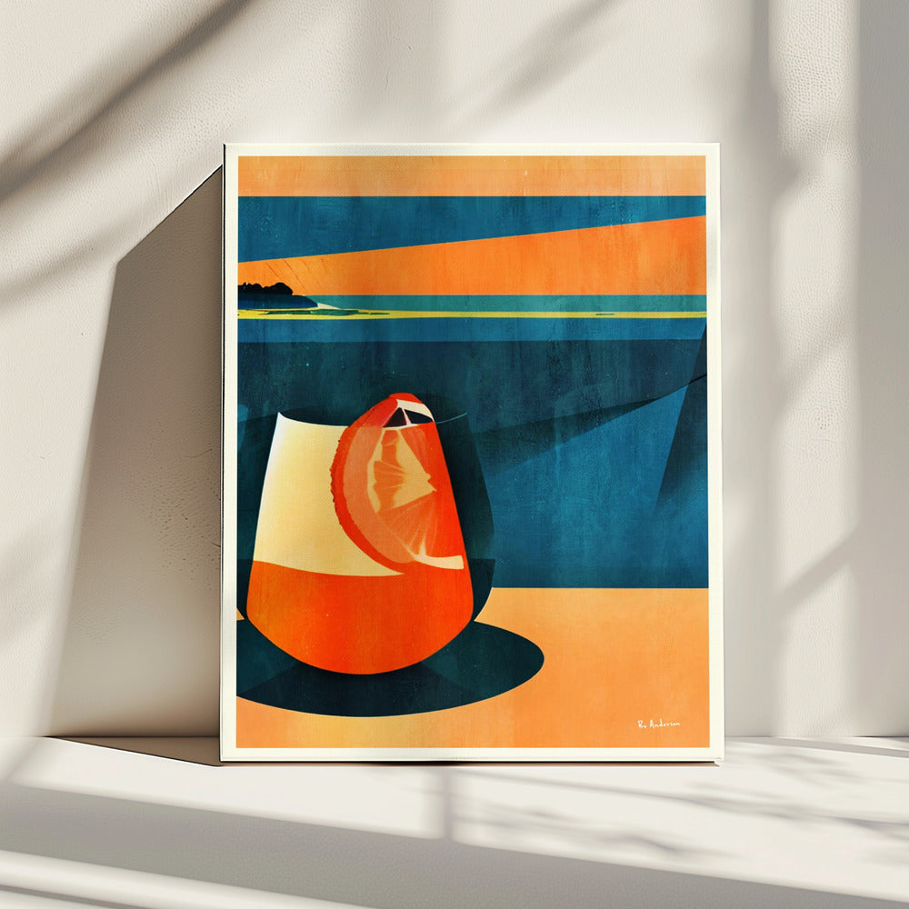Negroni At Sunset | Canvas