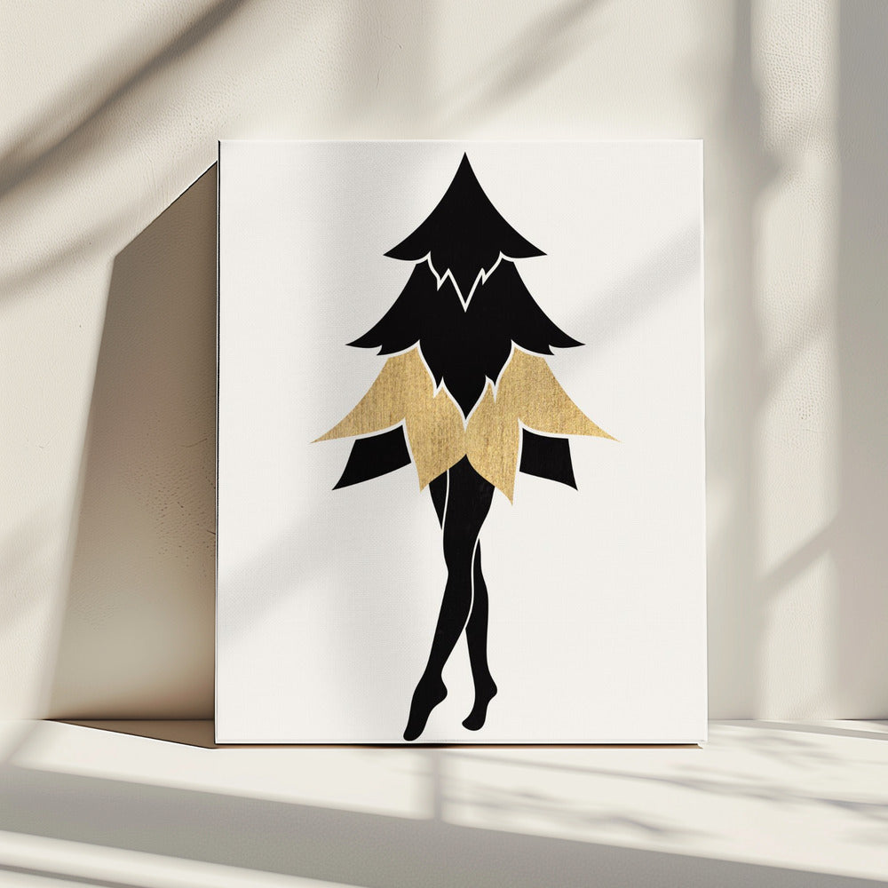 Lady Gaga zu Weihnachten (Vers. 2) | Leinwand