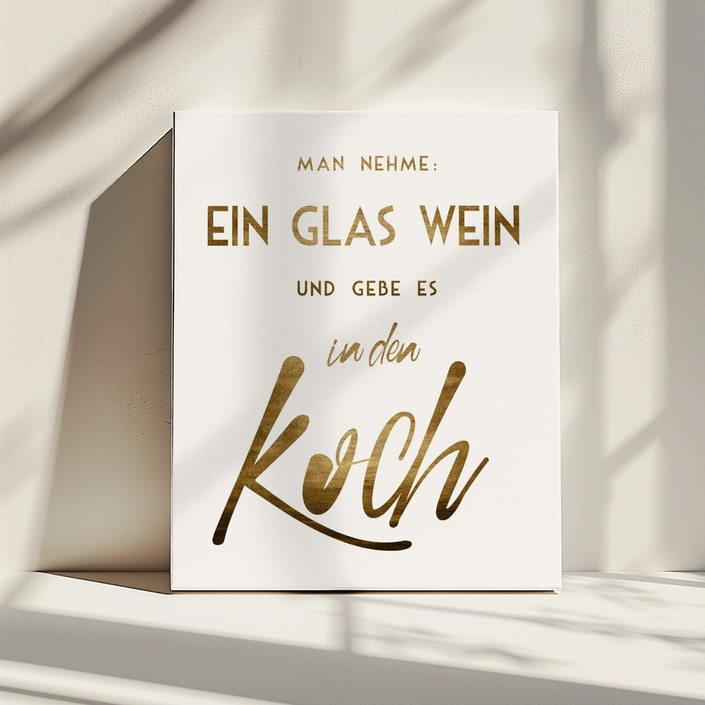Ein Glas Wein | Leinwand
