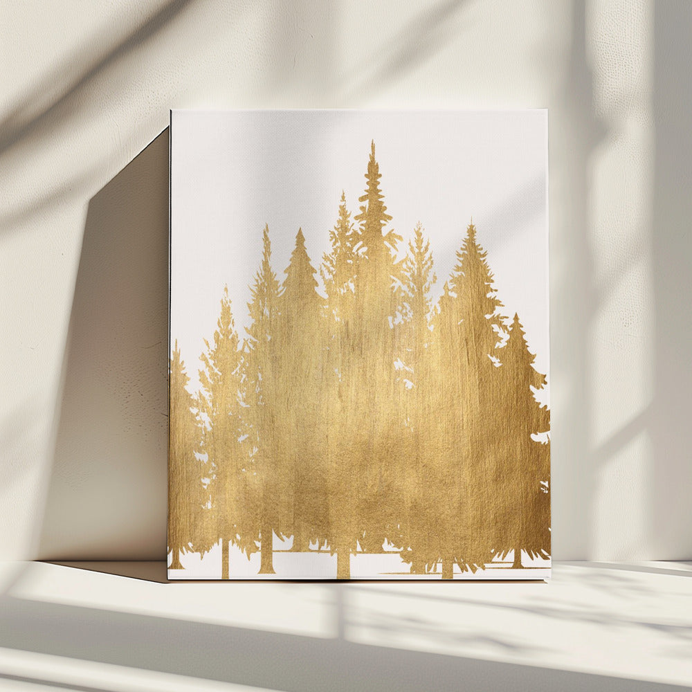 Tannenwald (gold) | Leinwand