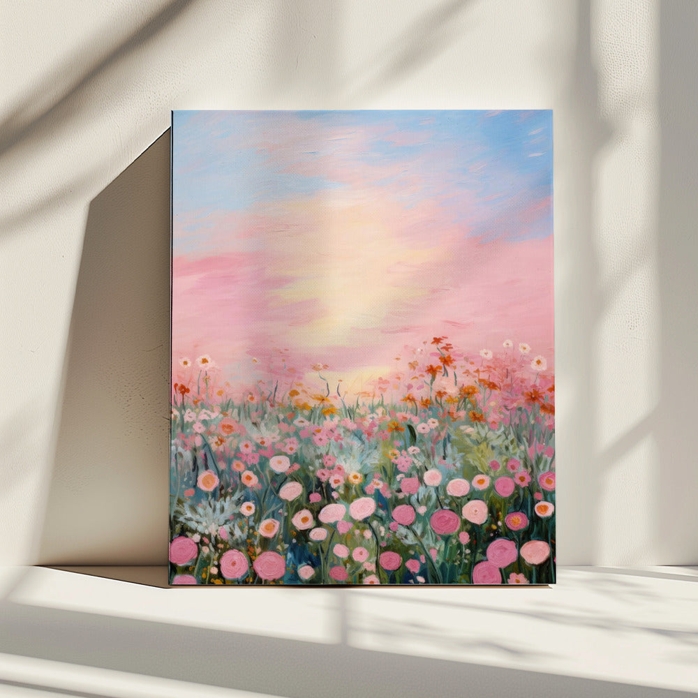 Blüten in der Dämmerung | Leinwand
