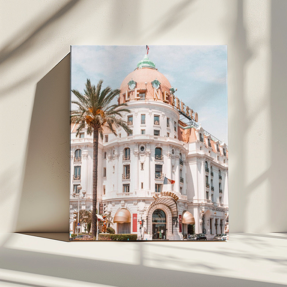 Gebäude an der französischen Riviera | Leinwand