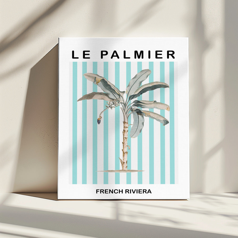 Gestreifte Palme | Leinwand