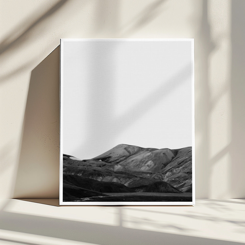 Monochrome Berge | Leinwand