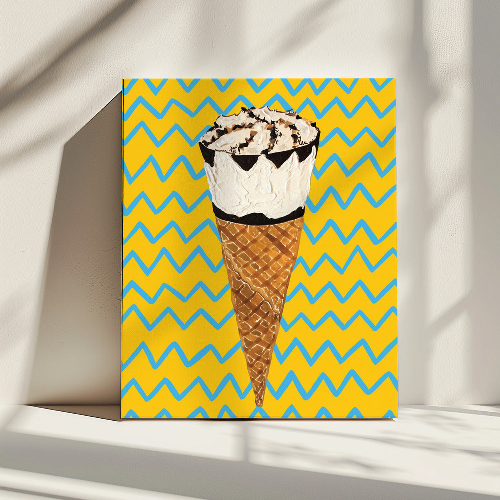 Cornetto Zickzack | Leinwand
