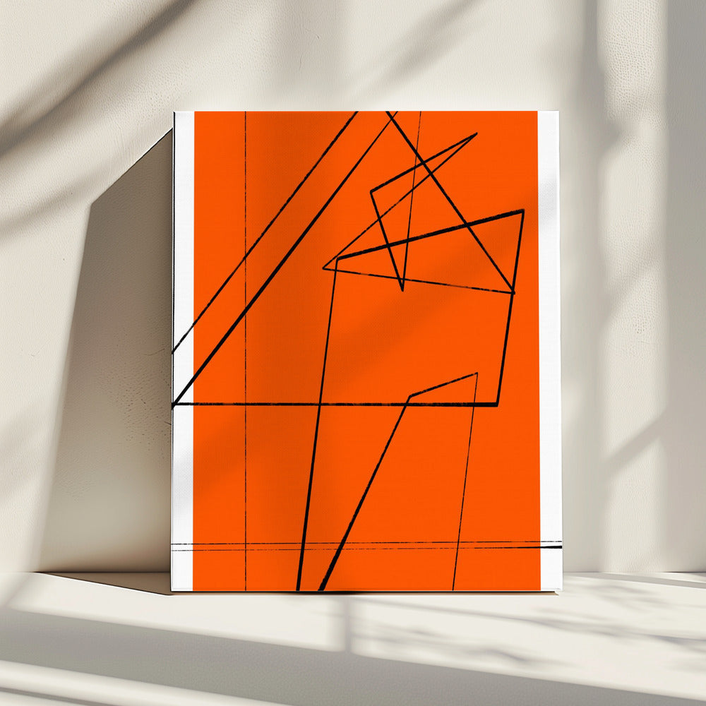 Geometrisches Gewirr | Leinwand