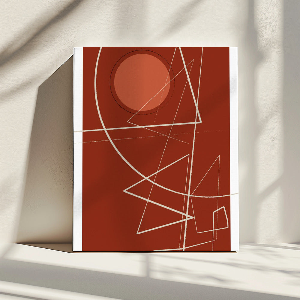 Geometrische Finsternis | Leinwand