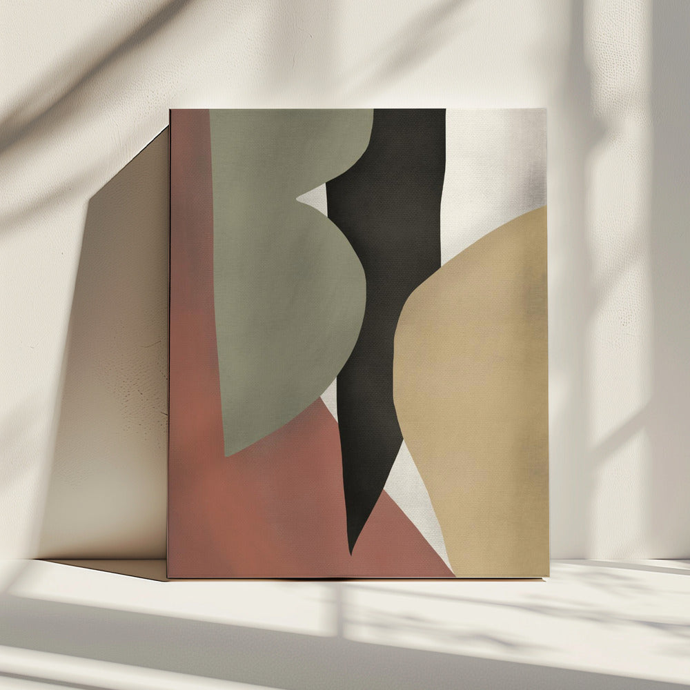 Tropische abstrakte Formen | Leinwand