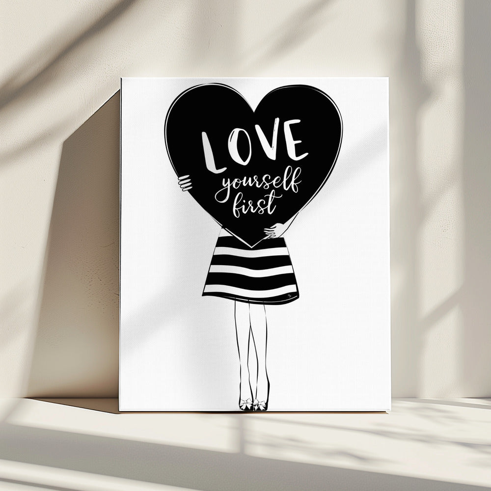 Liebe dich selbst | Leinwand