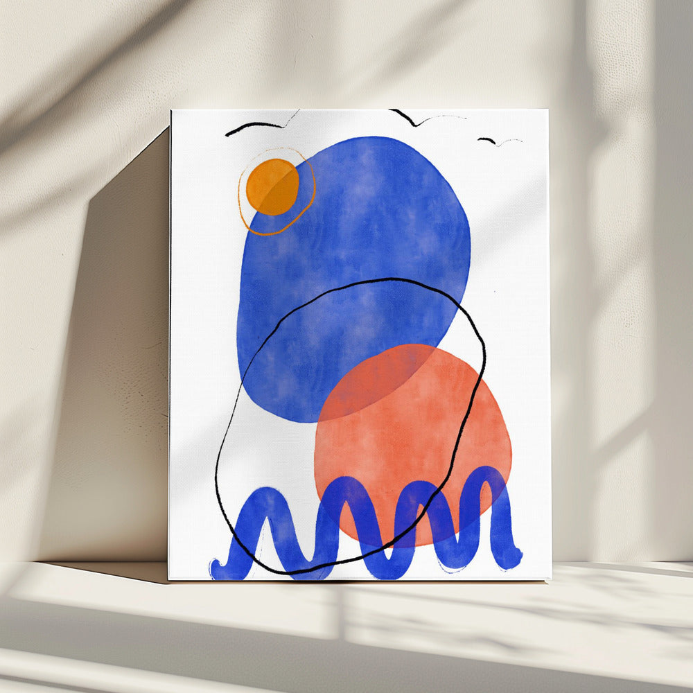 Abstrakte Einsamkeit | Leinwand