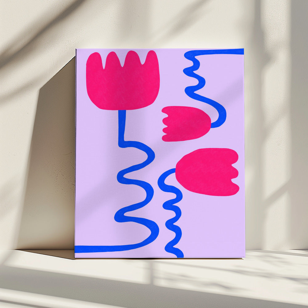 Purpurrote Blüten | Leinwand