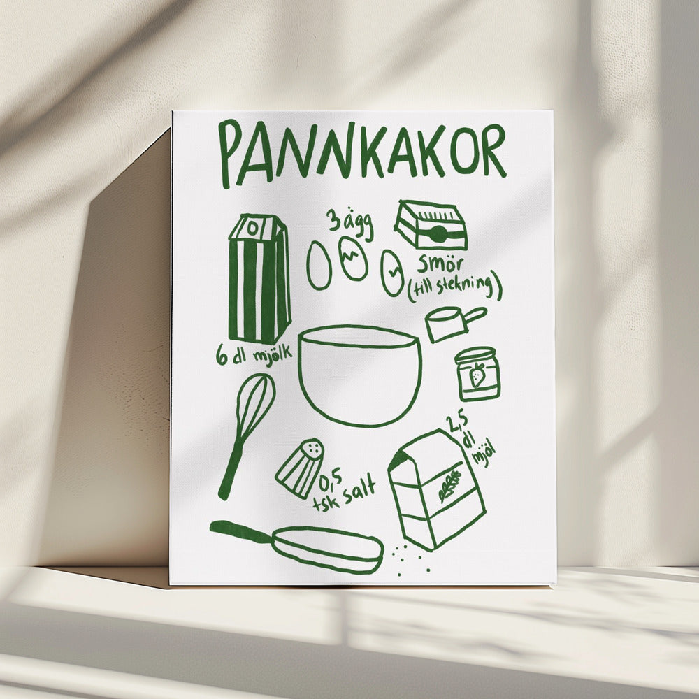 Pfannkuchenzutaten | Leinwand