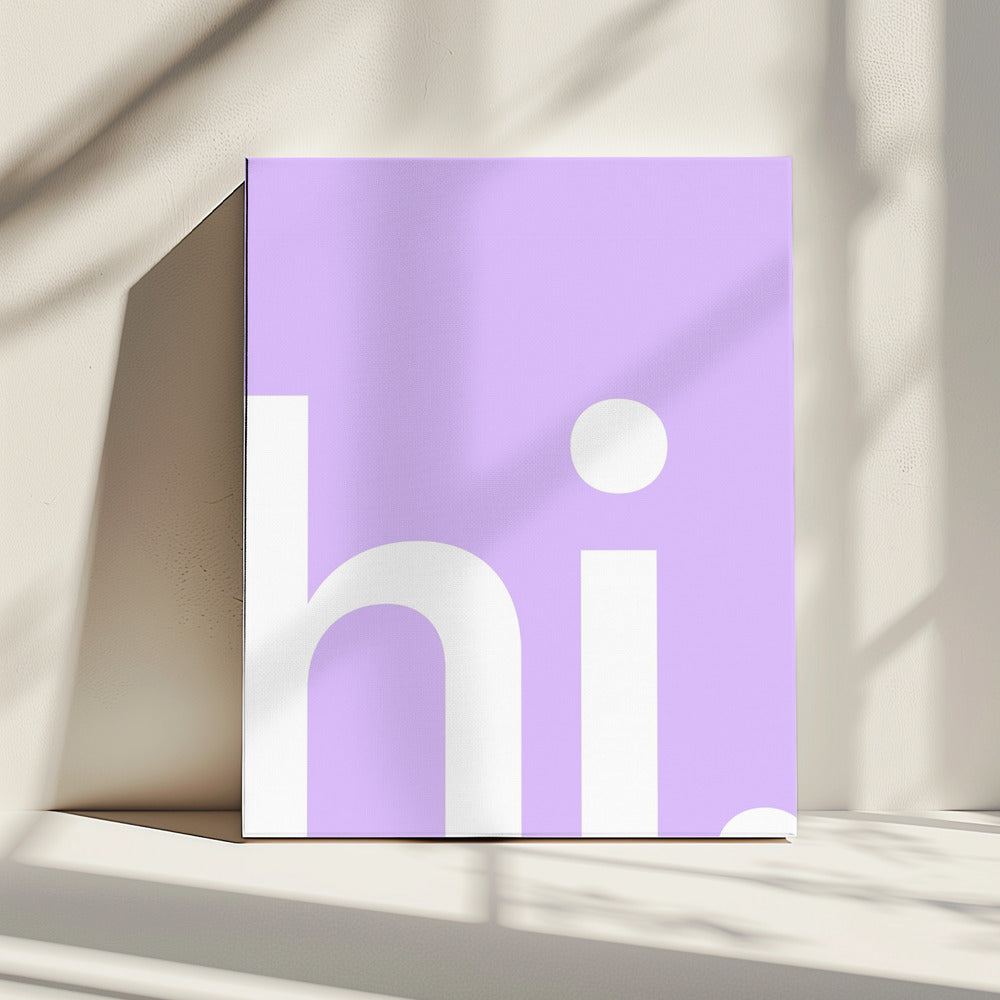 Hallo in Lavendel | Leinwand
