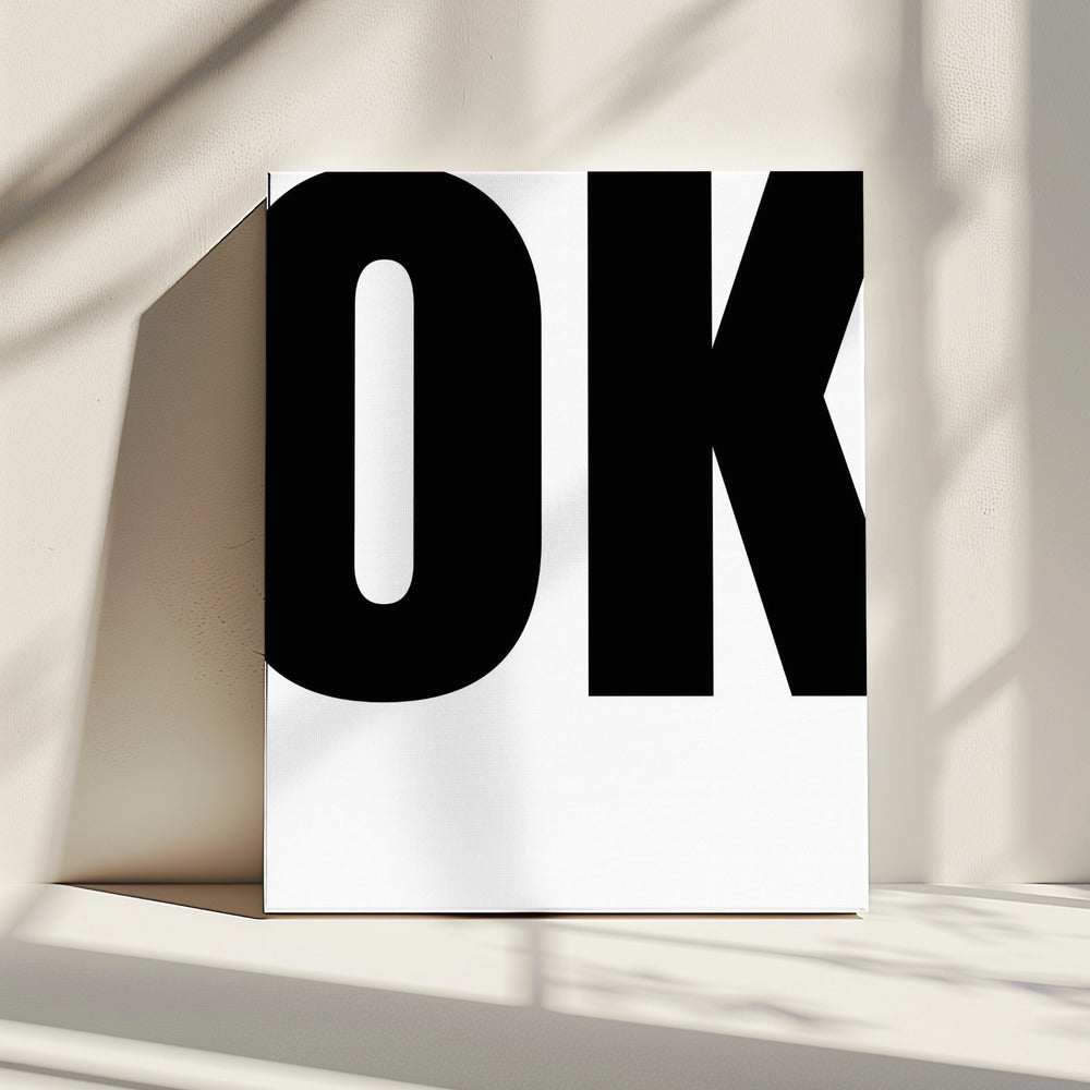 Fettgedrucktes Typografie-Statement | Leinwand