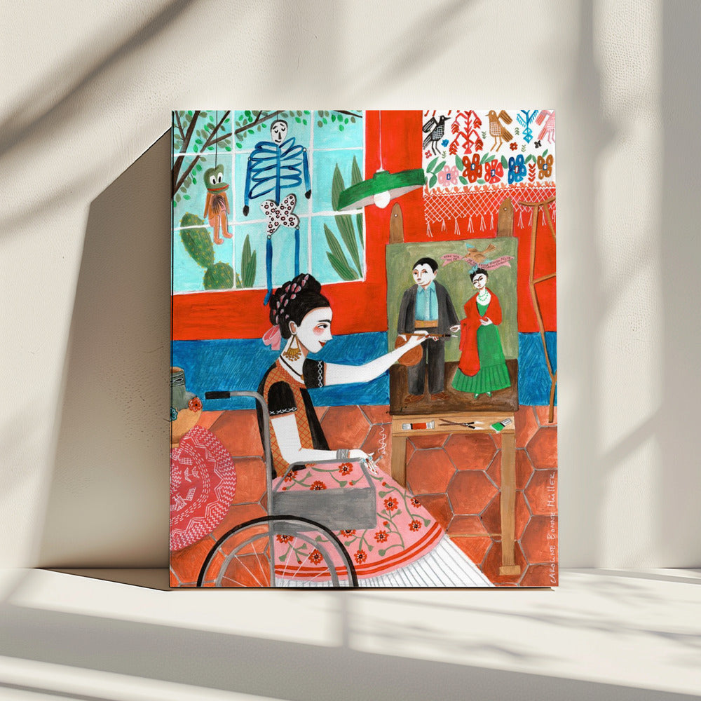 Frida im blauen Haus | Leinwand