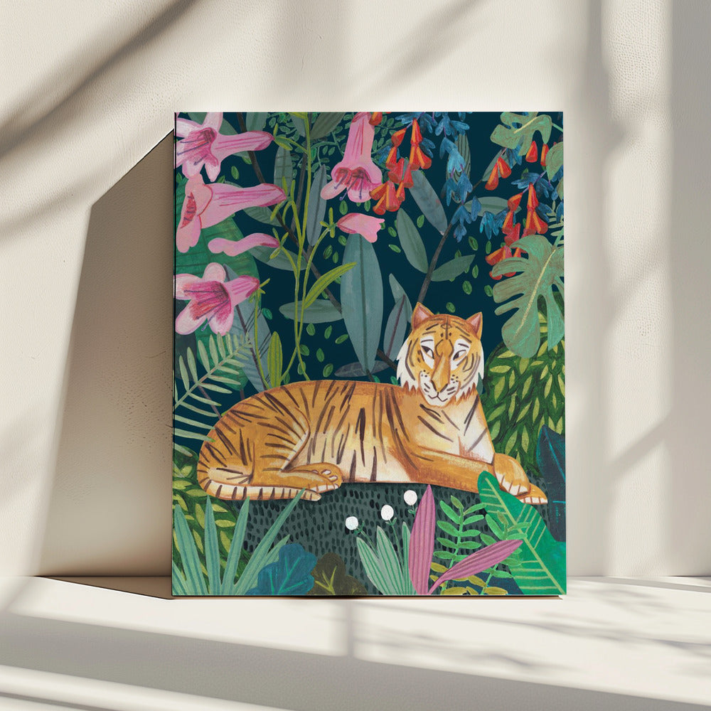 Tiger im Dschungel | Leinwand