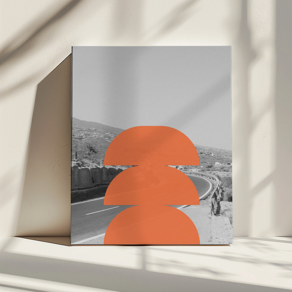 Orange Horizonte | Leinwand