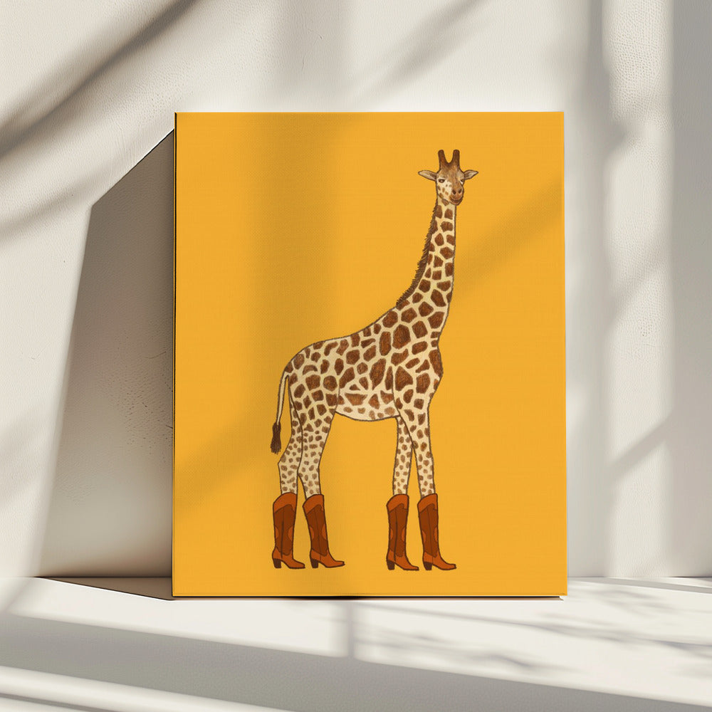 Jolene the Cowgirl Giraffe | Canvas
