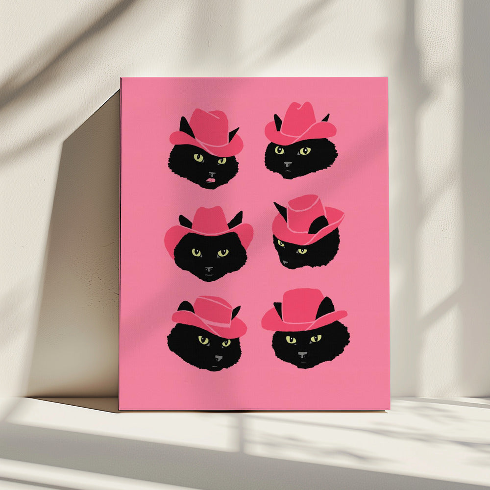 Marcy the Cowgirl Cat | Canvas