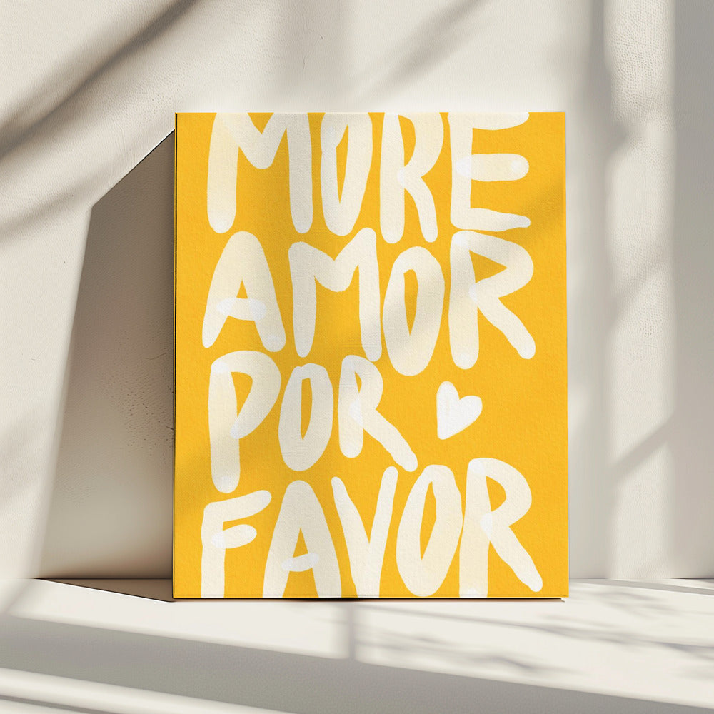 Mehr Amor Por Favor | Leinwand
