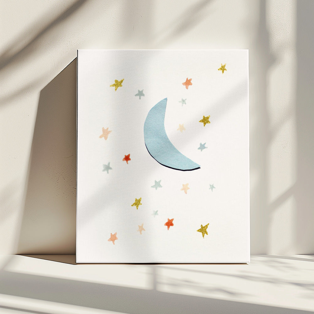Mond & Sterne | Leinwand