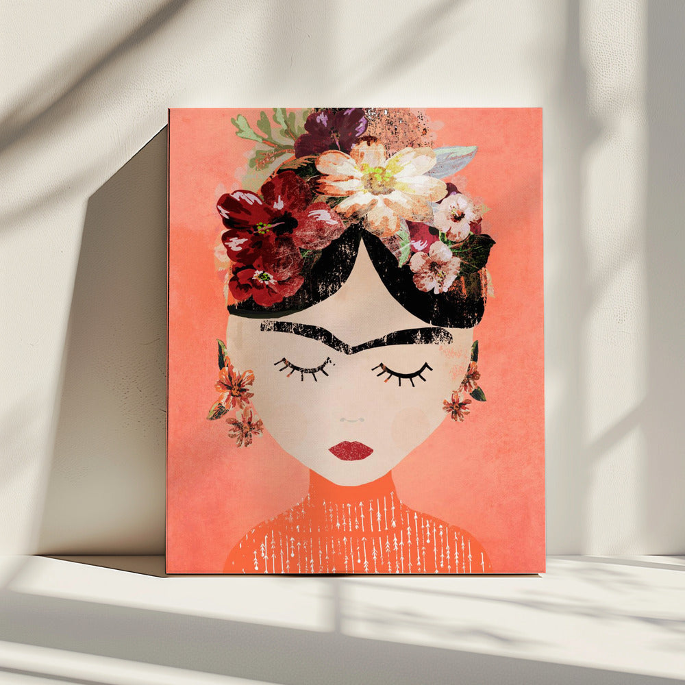 Frida (Pfirsich) | Leinwand