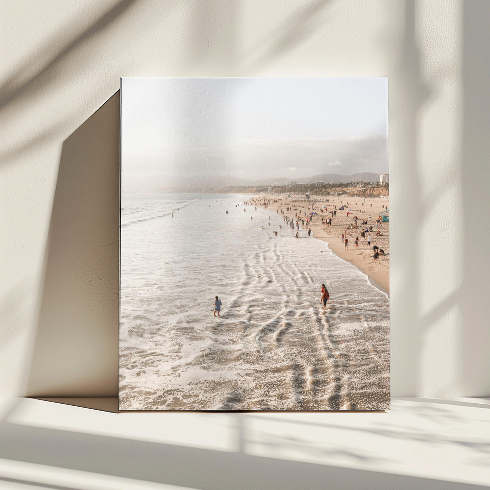 Strand von Santa Monica | Leinwand