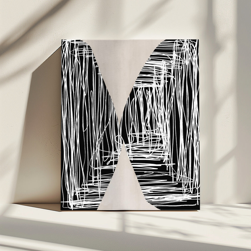 Monochrome Maze | Canvas