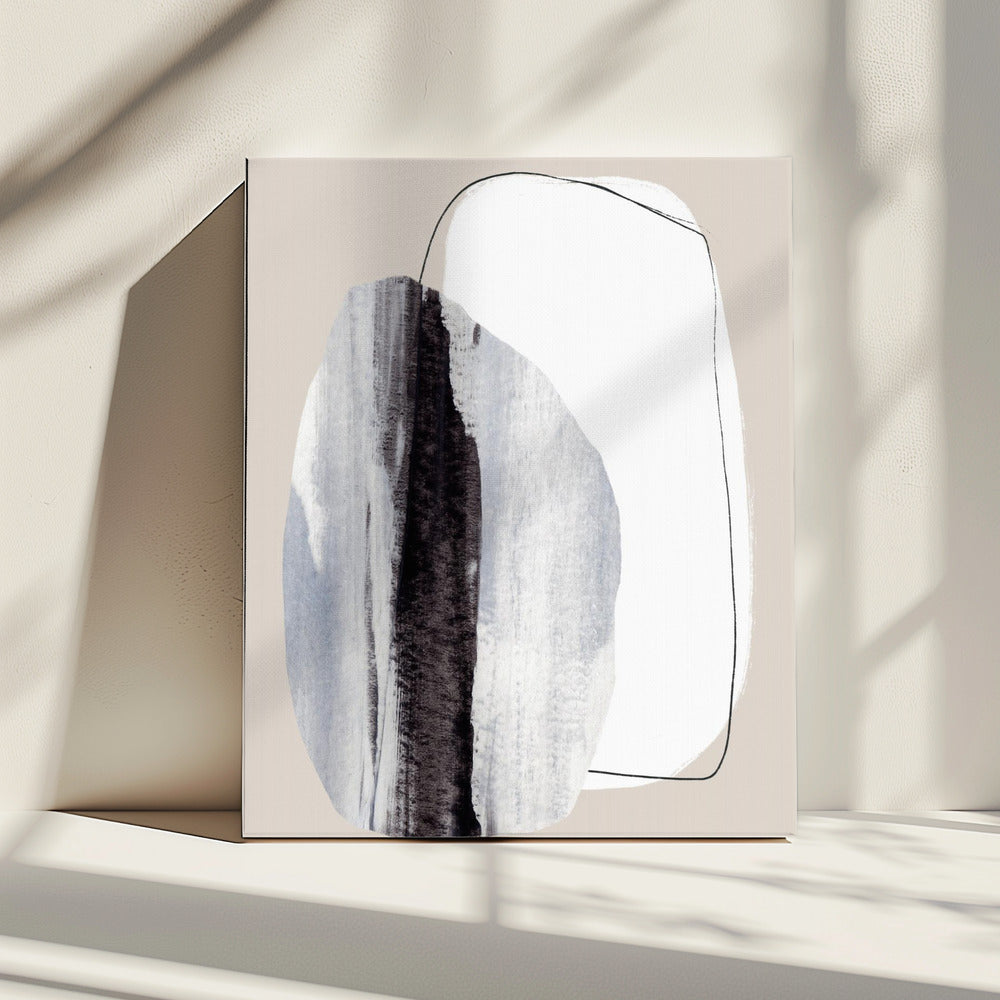 Organic Shapes With Textured Brushstrokes | Canvas