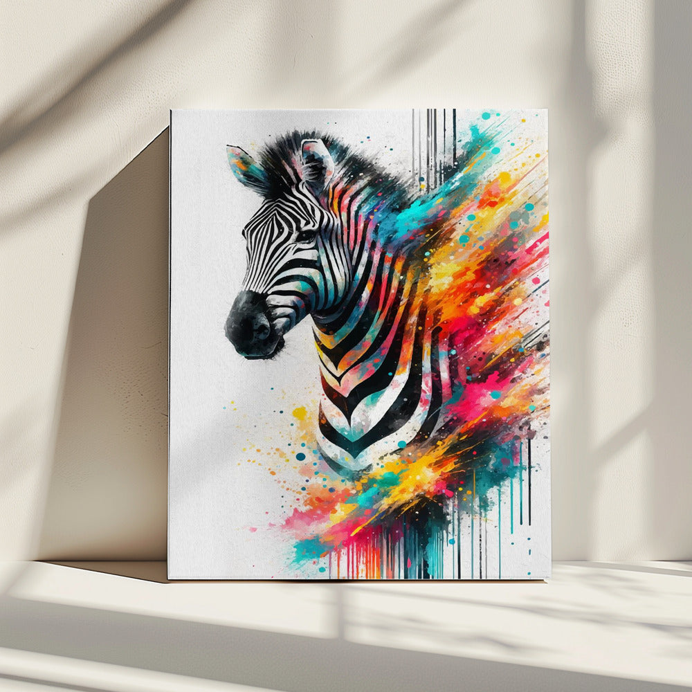 Colorful Zebra | Canvas