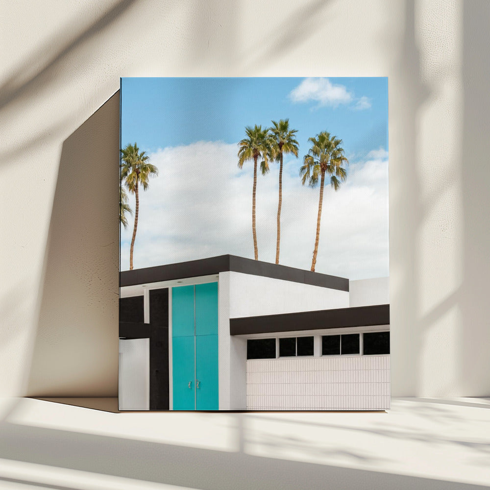 Turquoise Blue Doors on a Modern Home | Canvas